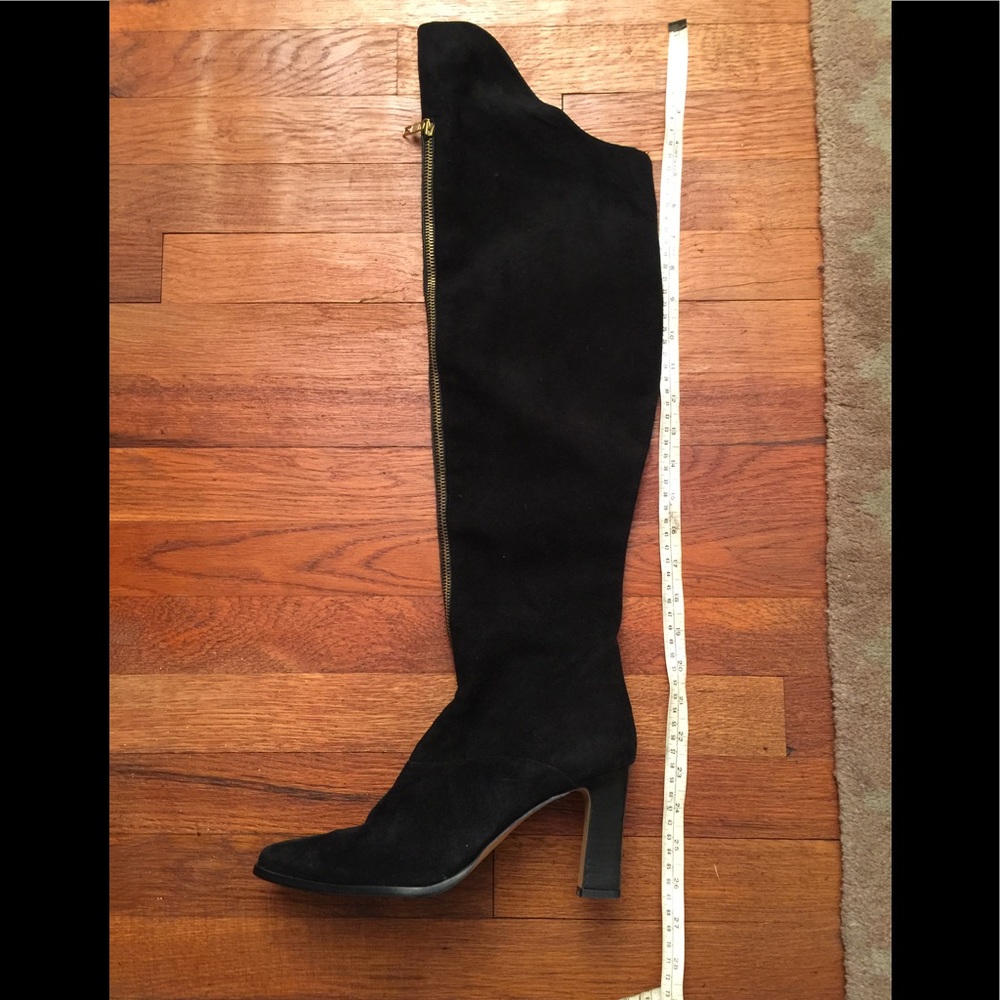 Black faux Suede over the Knee Boot size 10
